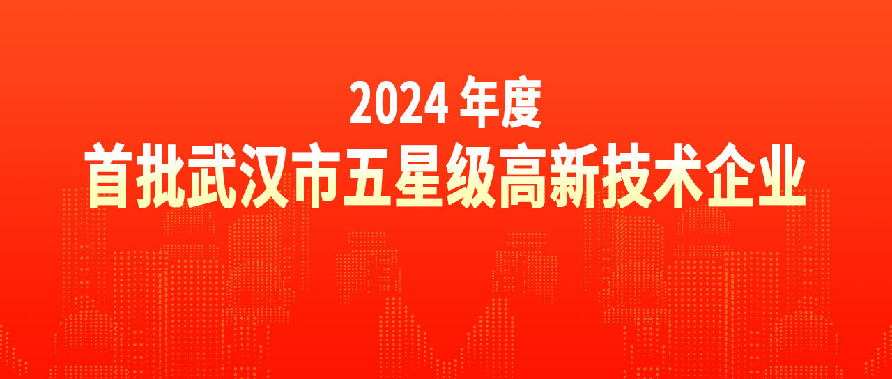 鑫英泰榮獲“2024年度首批武漢市五星級高新技術(shù)企業(yè)”榮譽(yù)稱號